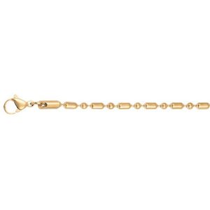 iXXXi Men-Halsketting 60cm-Goudkleurig Mat-Heren Collier