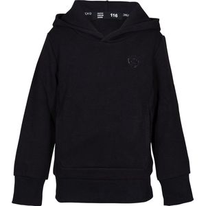 Dutch Dream Denim-Boys DDD TECH hoodie zwart met logo print Mkulima-Black