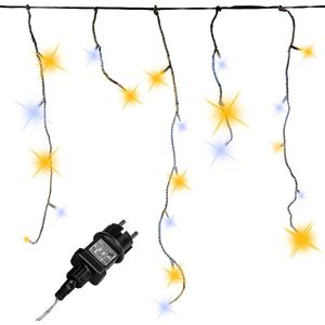 Lichtgordijn - Ijspegelverlichting - Kerstverlichting Gordijn - LED Gordijn - Kerstverlichting - Kerstversiering - Lichtsnoer - Regenlichtketting - Voor Binnen en Buiten - 40 m - Warm koud