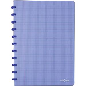 Atoma Trendy schrift, ft A4, 144 bladzijden, commercieel geruit, transparant blauw