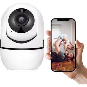 SmartVue™ - Huisdiercamera - Beveiligingscamera binnen WiFi - Babyfoon met camera - Full HD - Bewakingscamera voor Binnen Indoor Camera -Beweeg en Geluidsdetectie - 360 graden Tweeweg-audio-intercom