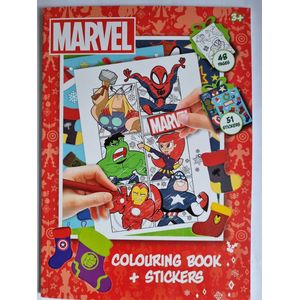 Spiderman Marvel kleurboek met stickers voor kinderen - creatief met Spiderman, goedkoop kindercadeau,