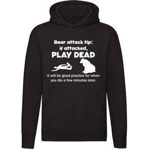 Bear attack tip Hoodie | beer | animal | dieren | natuur | bos | grappig | Unisex | Trui | Sweater | Capuchon