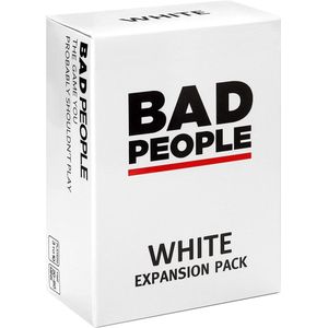 Bad People White Expansion - Uitbreiding - Engelstalig Partyspel - Kaartspel - voor 17 Jaar en Ouder - 3 tot 10 Spelers - Dyce Games