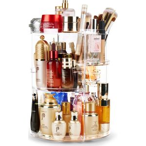 Make Up Organizer - Skincare Organizer - Organizer Make Up - Transparant - 360º Draaibaar - 4 Lagen