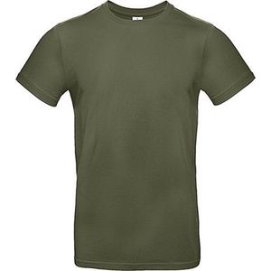 t shirt heren - Khaki - T-shirt ronde hals 190 grams - Khaki - Maat XXXL
