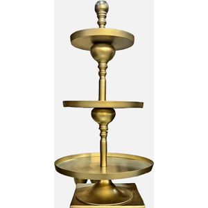 Colmore by Diga zware kwaliteits gouden etagere 3 laags - Live in Luxury