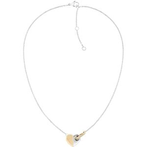Tommy Hilfiger TJ2780878 Dames Ketting - Collier - Sieraad - Ketting met hanger - Staal - Zilverkleurig - Anker - 45 cm lang