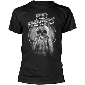Foo Fighters - Bearded Skull Heren T-shirt - XL - Zwart