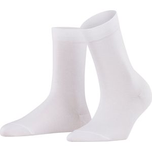 FALKE Cotton Touch business & casual katoen sokken dames wit - Matt 39-42