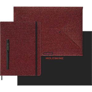 Moleskine LE Shine Collection Ongedateerde Planner Rood Bundel XL (18x25cm) Harde Kaft (Collector's Box)