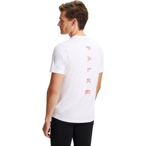 Falke Heren T-Shirt FALKE regular fit Wit XXL Ronde Hals Volwassenen