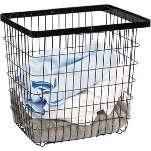 Zwarte wasmand van staal één maat - I Tower Wasmand 3.0