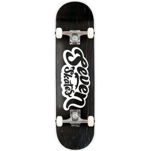 Seven Basic Logo Charcoal Skateboard 7.8