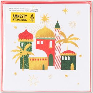 Amnesty International - Betlehem - Kerstkaarten - 3 Pakjes - 8-delig