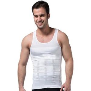 CHPN - Corrigerend Hemd voor Mannen - Wit - Medium - Shapewear voor mannen - Buik verbergen - Mannenhemd - Men shape wear