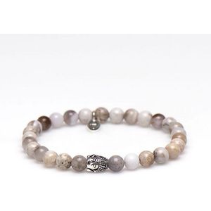 Karma armband Dusty Buddha Silver Bead 87176