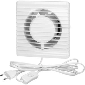 Badkamerventilator 100 mm - Stille Muurmontage voor Optimale Luchtkwaliteit