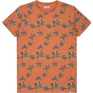 T-shirt Print Bloemen Oranje (202458 - 439)