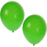 Bellatio Decorations ballonnen - 30 stuks - groen - 27 cm - helium of lucht - verjaardag / versiering
