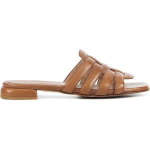 Lina Locchi Slippers / Slides Dames - 566-25P - Cognac - Maat 38