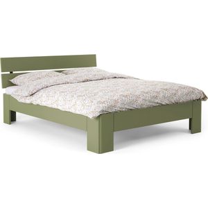 Beter Bed Fresh 400 Bedframe met Hoofdbord - 120x220 cm - Rietgroen