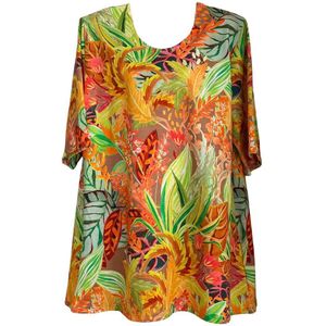 Fashion Dames Amazona Top / Shirt / Blouse | 100% stretch katoen - M