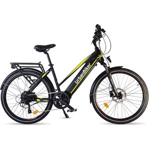 Urbanbiker Viena | Elektrische fiets Wandelen | Autonomie 200KM | Geel | 26