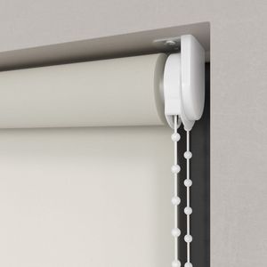 Dutchblinds Rolgordijn - lichtdoorlatend - Parel Wit - 55x275cm - Raamdecoratie op maat