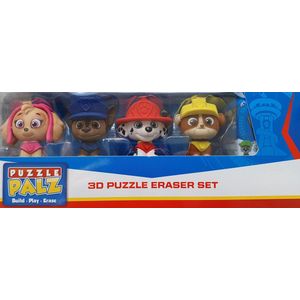 Paw Patrol 3D Puzzle Gum - 4 Karakters - 1 Verrassing - 3D Puzzle Eraser Set