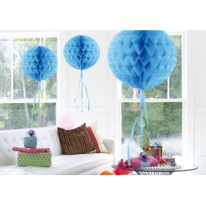 Decoratie bol baby blauw 30 cm