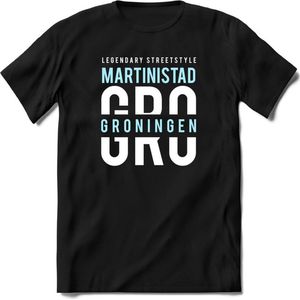 Groningen - Martinistad | TSK Original & vintage | T-Shirt Heren - Dames | Licht Blauw | Perfect Cadeau Shirt | Grappige Spreuken - Zinnen - Teksten | Maat M