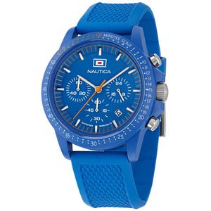 Nautica Nautica One Analoog Horloge Blauw Case: 100% Bio-Ceramic | Armband: 100% Bio-Based Pu 43 mm NAPNOF4S3
