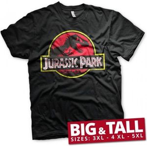 JURASSIC PARK - T-Shirt Big & Tall - Logo Distressed (5XL)