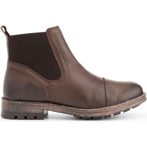 NoGRZ J.Webb Chelsea boots Dames - Wol gevoerde enkelaarzen - Donkerbruin Leer - Maat 37