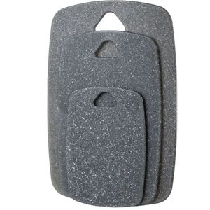 3-delige Kunststof Snijplanken Set - Anti-slip - Luxe Uitstraling - Marmer Look - Serveerplank - Snijplank Set - IXEN