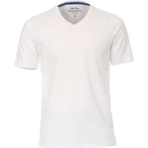 Redmond regular fit T-shirt - korte mouw V-hals - wit - Maat: 4XL