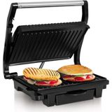Contactgrill - toaster - 1000W - anti-aanbaklaag - RVS