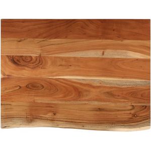 vidaXL - Wastafelblad - rechthoekig - 70x60x2,5 - massief - acaciahout