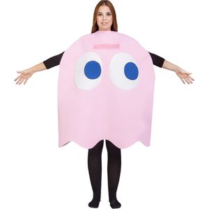 FUNIDELIA Ghost Pinky Pac-Man Kostuum - Maat: One Size