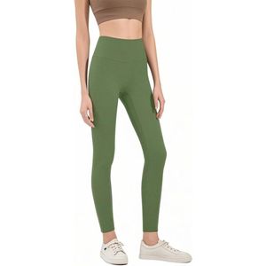 Yogabroek voor dames met hoge taille - Ademend en sportief - Groen - XXL