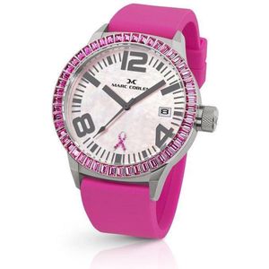 Marc Coblen for Pink Ribbon MCPR1- Horloge - Kunststof - Roze - Ø 45 mm