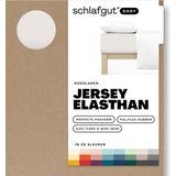 schlafgut Easy Jersey Elasthan Hoeslaken M - 120x200 - 130x220 744 Sand Light