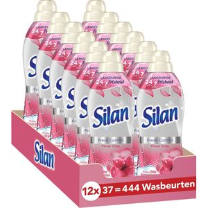 Silan Floral Crisp Wasverzachter - 12 x 37 wasbeurten - Voordeelverpakking