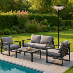 Fameilleur-Elektrische Terrasverwarmer-Vrijstaande Loungeheater- 12–15 m² Bereik-Voor Tuin, Balkon of Terras– Design Staande Heaterterras verwarmer- terrasverwarmer- tuinverwarmer- tuin verwarmer-heater terras-terras verwarmer- terras verwarmers