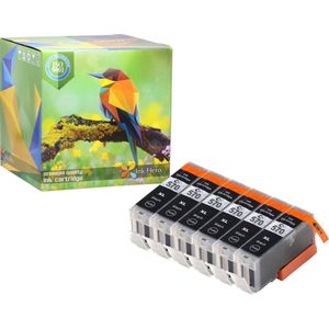 Ink Hero - 6 Zwarten - Inktcartridge / Alternatief voor de Canon CLI-571 PGI-570 PIXMA MG5750 MG5751 MG5752 MG5753 MG6850 MG6851 MG6852 MG6853 MG7750 MG7751 MG7752 MG7753 TS5050 TS5051 TS5053 TS5055 TS6050 TS6051 TS6052 TS8050 TS8051 TS8052 TS8053