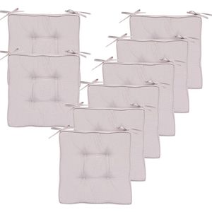 Inovra ® Comfortabele en Waterbestendige Zitkussens voor Binnen- en Buitenmeubilair, Set van 8, Verschillende Kleuren