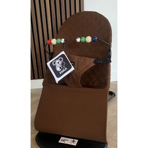 JAXX- wipstoel-bruin-met-speelboog-babystoel-baby swing-schommelstoel baby-baby bouncer- wipstoel baby-baby swing-wipstoeltjes-schommelstoel-bouncer