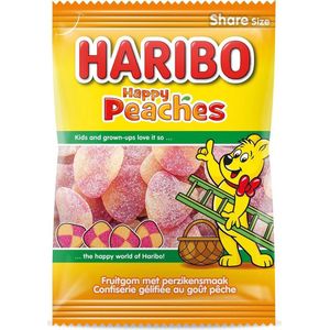 Haribo snoep perziken, zak van 185 g