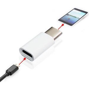 USB-C / Type-C 3,1 Male naar Micro USB Female Converter Adapter, lengte: 3 cm